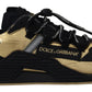 Elegant Black and Gold NS1 Sneakers