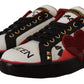 Chic Royal Love Crystal Leather Sneakers