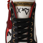 Chic Royal Love Crystal Leather Sneakers