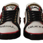 Chic Royal Love Crystal Leather Sneakers