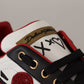 Chic Royal Love Crystal Leather Sneakers
