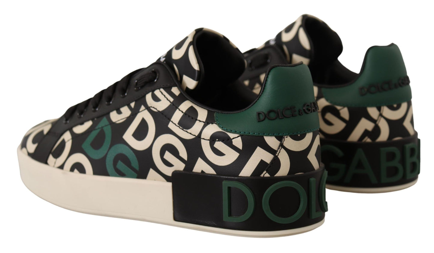 Elegant Portofino Leather Sneakers