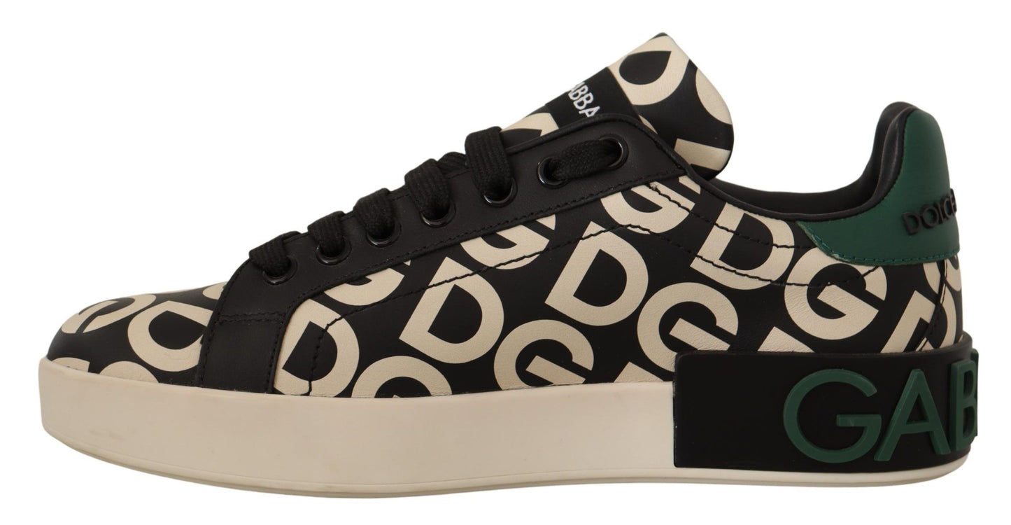 Elegant Portofino Leather Sneakers