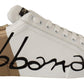 Elegant White Gold Portofino Sneakers