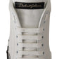 Elegant White Gold Portofino Sneakers