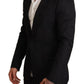 Elegant Black Slim Fit Blazer Jacket