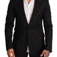 Elegant Black Slim Fit Blazer Jacket