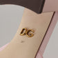 Elegant Pink Silk Slide Sandals