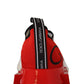 Sleek White Sorrento Sneakers with Red Accents