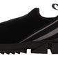 Sleek Black Low Top Sneakers