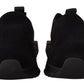 Sleek Black Low Top Sneakers