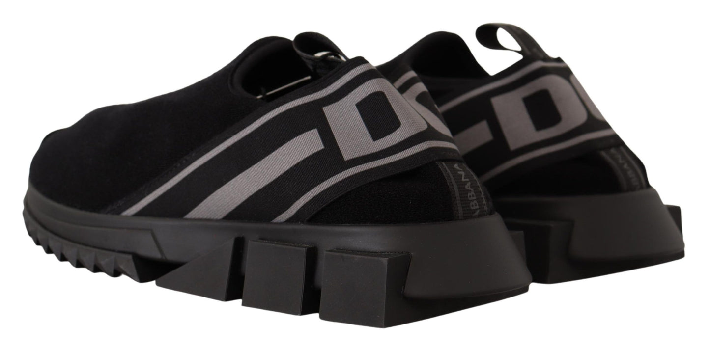 Sleek Black Low Top Sneakers