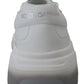 Sleek White Leather DAYMASTER Sneakers