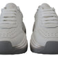 Sleek White Leather DAYMASTER Sneakers