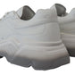 Sleek White Leather DAYMASTER Sneakers