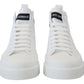 Elegant High Top Canvas Sneakers