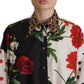 Multicolor Floral Polka Dot Leopard Print Shirt