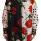 Multicolor Floral Polka Dot Leopard Print Shirt