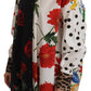 Multicolor Floral Polka Dot Leopard Print Shirt