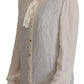 Elegant Silk Ascot Collar Blouse