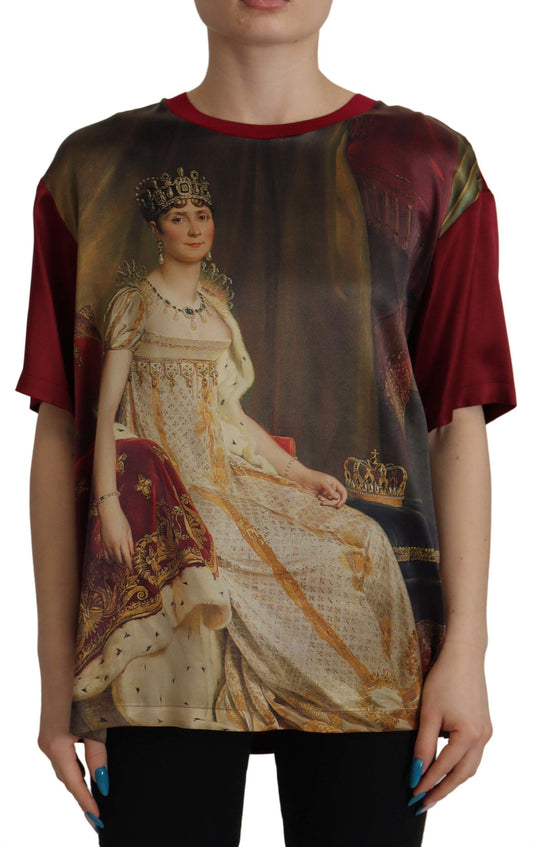 Silk Josephine Bonaparte Print Blouse