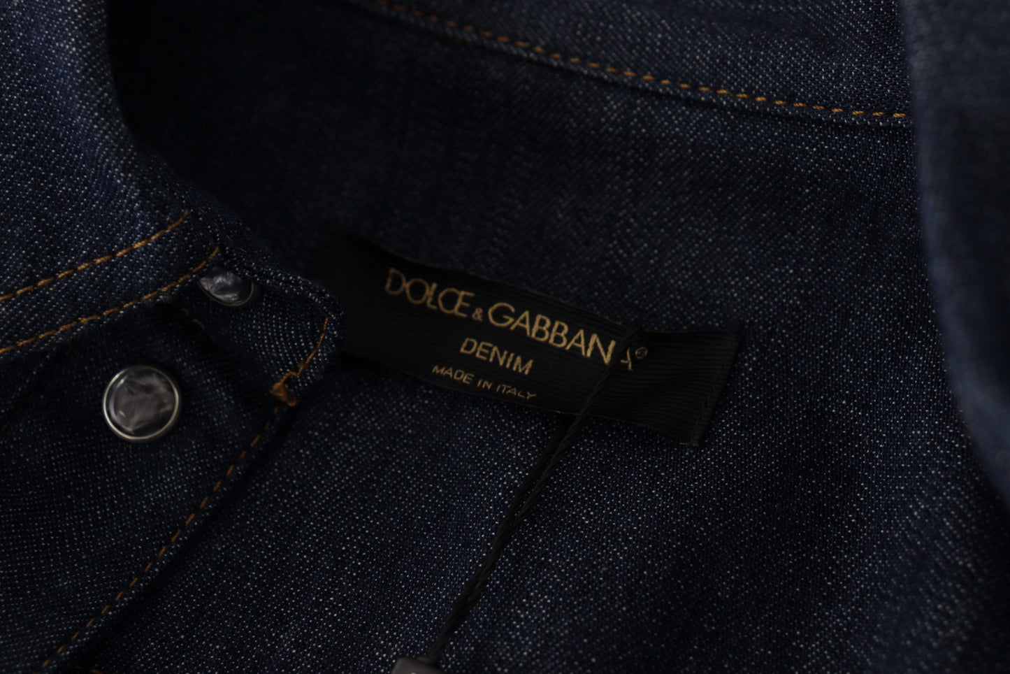 Elegant Blue Cotton Denim Shirt