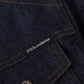 Elegant Blue Cotton Denim Shirt