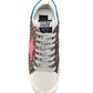 Multicolor Calfskin Glitter Sneakers