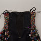 Multicolor Sleeveless Bustier Jeweled Spring Top