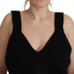 Elegant Black Cashmere Corset Top