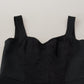 Elegant Black Lace Bodysuit with Zip Closure
