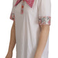 Elegant Collared Polo T-Shirt in Pristine White