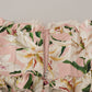 Romantic Pink Floral Bustier Top