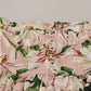 Romantic Pink Floral Bustier Top