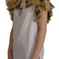 Elegant Ruffled Vest with DG Crown Embroidery