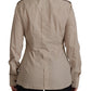 Elegant Beige Cotton Long Sleeve Shirt