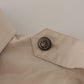 Elegant Beige Cotton Long Sleeve Shirt