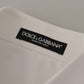 Elegant White Cotton Collared Shirt