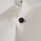 Elegant White Cotton Collared Shirt