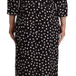 Polka Dot Sheath Midi Elegance