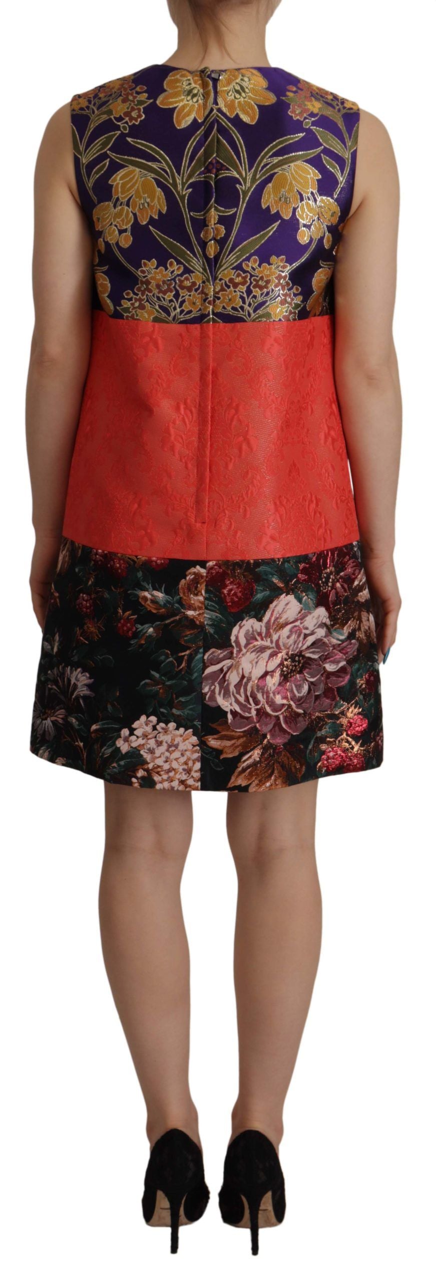 Elegant Jacquard Shift Dress