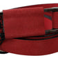 Red Leather Skinny Buckle Fashion Waist Women's Belt