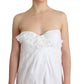 Elegant White Strapless Sundress
