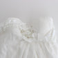 Elegant White Strapless Sundress