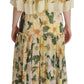 Elegant Floral Silk Maxi Dress