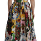 Elegant Floral A-Line Cotton Dress