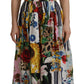 Elegant Floral A-Line Cotton Dress