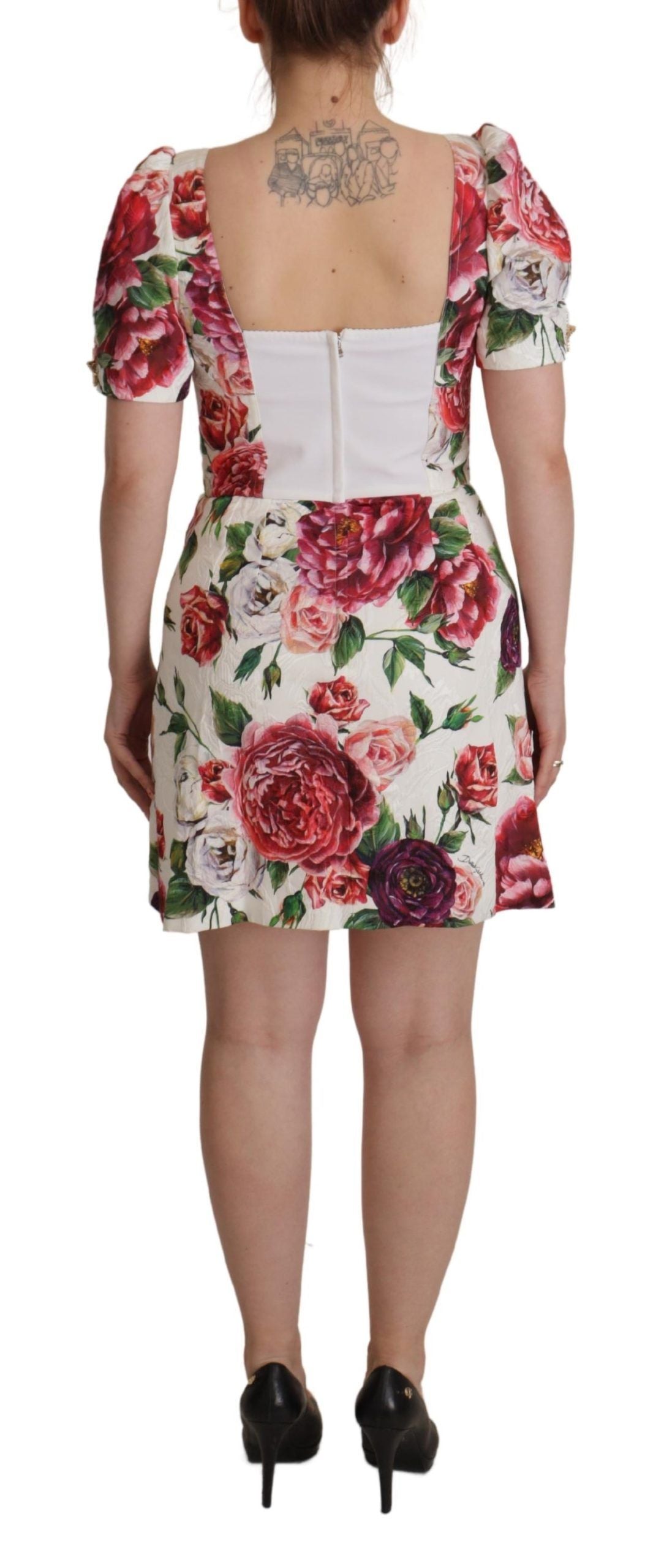 Elegant Floral A-Line Mini Dress