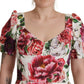 Elegant Floral A-Line Mini Dress