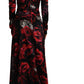 Elegant Floral A-Line Sheath Dress